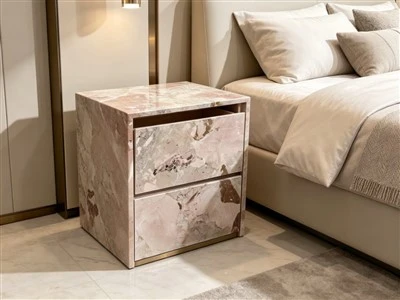 Đầu giường màu hồng phấn