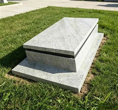 Bia mộ đá granite trắng